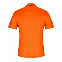 Muška košulja Muška golf košulja Casual Sports V izrez rebrani ovratnik kratki rukav modni casual pune