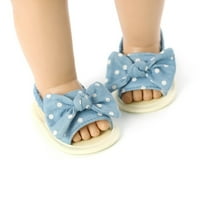 Luxsea baby girls prugasti bowknot proklizavajuće sandale ljetne toddlere prozračne meke jedinice prve
