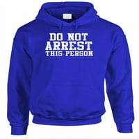 Ne uhapsite ovu osobu - Fleece pulover Hoodeie, Crvena, XL