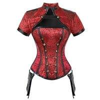 Fatuov gotički kostimi za žene oblikovanje gotičkog zavoja crvene oblikovanje XL