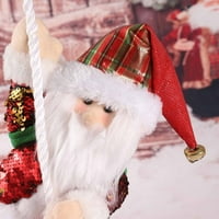 Konop penjanje Santa Claus Božićni dekor Privjesak Izdržljiva kreativna ukrasna plišana igračka za kuću