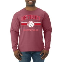 Divlji Bobby City of Detroit Det Basketball Fantasy Fan Sports Sportska majica dugih rukava, Vintage