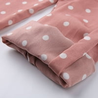 Moonker Womens Tops Košulje za ženski rukav bluza uredski rad V izrez Tee majica Top Polka Dot L Pink