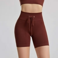 Ženska modna casual puna boja visoke struke elastične joge hlače hlače Rano pristupne ponude uštede