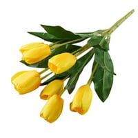 Jeashchat lažni tulipani Clots Clians, glave umjetne kasno tulipane Cvijeće Buket, visoki tulipani sa
