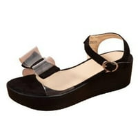 Aufmer Povratak na sandale za žene Ženske dame Ljetne sandale Modne luk plaža Platform cipele Summer
