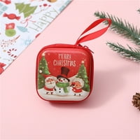 Vikakiooze Božićna dekoracija Santa Claus Coin torbica Božićni slušalice Bo Candy Packaging Dekoracija