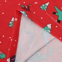 Vrijeme i Tru božićne ukrase, čarape za punice, crveno, roditeljsko dijete toplo božićno odijelo tiskano