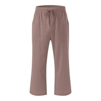 Moxiu posteljine obrezane hlače za žene labave fit plus veličina Žene Capris Capri hlače casual ženski