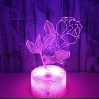 3D iluzijska noćna svjetlost USB napajana 7-boja LED svjetla, pogodna za dječje dar ukras za spavaće