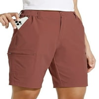 Žene Teretne kratke hlače Mid Rise Klee Lenthe kratke hlače, pune boje Ležerne ljetne kratke hlače sa