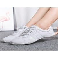 Kids Cheer Cipele Djevojke navijačke cipele čipke up sportske lagane bijele bijele cipele bijele 4,5