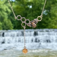 Kreativni modni saće insekta Kristalna ogrlica ženski nakit poklon