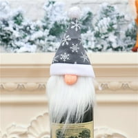 Božićni ukrasi bez lica za lutku za lutke vino božićni šampanjac ukrasni božićni zabava stari lutka