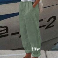 Oalirro jesenski ženske hlače Dressy casual dugačak sa džepom pamučne platnene vrećaste pantalone žene