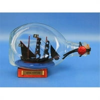 Royal Fortune Brod u boci 7 - ukrasni brod u staklenoj boci - model broda u bočici - nautički dekor