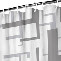 Geometrijska tuš zavjesa, apstraktno uzorak zastori za kupanje za pranje vodootporne tkanine zastove