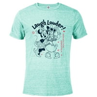 Disney Minnie i Daisy Smiju se glasnije ozbiljno zabavno - pomiješana majica kratkih rukava za odrasle