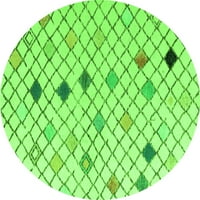 Ahgly Company u zatvorenom okruglom krute zelene moderne prostirke, 5 'kruga