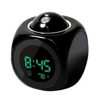 IOPQO Clock Digitalni LCD glasovni razgovor višenamjenski LED projekcijski budilnik Temperatura alarma