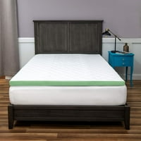 Ultimate Cooling Luksuzni prekrivani memorijski krevet za pjenu - bijeli