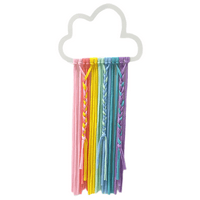 Ručno tkanina tapiserija Boho zidni viseći dekor pamuk macrame tassel za kućni dekor - oblak Rainbow-9