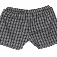 Crno-bijeli pleteni kratke hlače za odrasle Jam Flannel Muns Ace Ventura