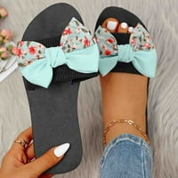 Papuče za žene dame Ljetni boemski luk sandale za dekorstvo sa otvorenim nožnim papučama Ležerne cipele,