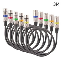 XLR muški za ženski 3pin uravnoteženi oklopljeni kabel za mikrofon za mikser Mic