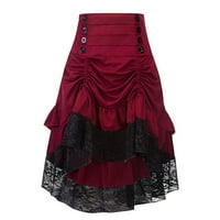 Ženska marka za patchwork Party Gothic čipkave suknje haljina ženske suknje