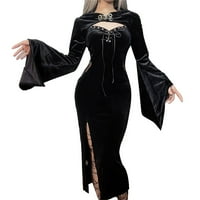 Ljetna haljina ženska vještica haljina s kapuljačom