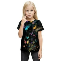 Djevojke majice Leptiri ispisuje trendi djeteta smiješne mladeni majice veličine 9- god