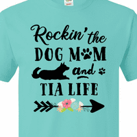 Inktastic Rockin 'The Dog Mama i Tia Life Majica