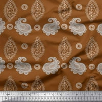 Soimoi ljubičasta satena svilena tkanina umjetnička liiisley ispisana zanata tkanina od dvorišta široka