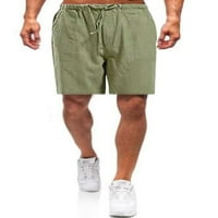 Muške ljetne kratke hlače ravno dno noge pune boje Bermuda kratke hlače MENS casual mini pantalone teretana