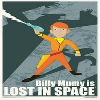Billy Mumy je izgubljen u svemiru Juan Ortiz Art Print Cool Ogroman veliki divovski poster Art 36x54