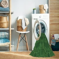 Ahgly Kompanija Mašina za pranje u zatvorenom pravokutniku Tranzicijske duboke smaragdne zelene i prostirke