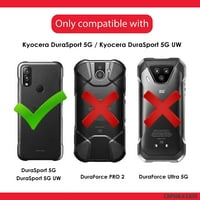 Capsule Case kompatibilan sa Kyocera Durasport 5G UW [Shoot otporan na jak udarac Chickstand Clip Hotster