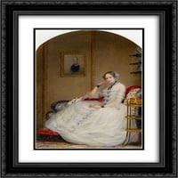 Christina Robertson Matted Crnarna ukrašena uokvirena umjetnost 'Empress Aleksandrija Fedorovna'