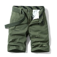 Homodles Muški pamuk Stretch kratke hlače - Trendi kratke hlače Zelena veličina L