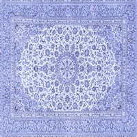 Ahgly Company Machine Persible Pravokutnik Perzijski plavi Tradicionalni prostirke, 7 '9 '