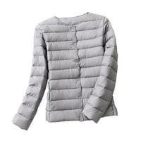 Grijane jakne za žene čišćenje trendi Žene jeseni zimski topli wadded kratki tanki mršavi tanak okrugli