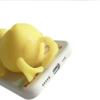 Kompatibilan sa iPhone 14PRO Case Cartoon Slatka škrt 3D prst Pinch Duck Funny Stieze Sentory Streans