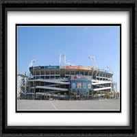 Everbank polje Matted Veliki crni ukrašeni uokvireni umjetnički otisak sa serije stadiona