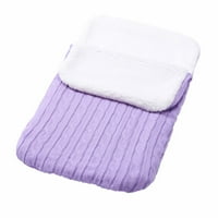 Omotač za bebe za dječaka ili djevojčice Toddler Zimska fleece swaddle pokrivač za spavanje kolica,