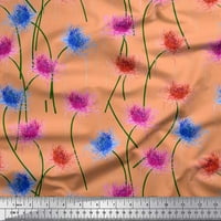 Soimoi Green Pamuk Cambric tkanina umjetnička cvjetna tiskana tkanina široka