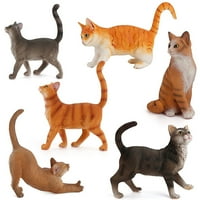 Ludlz minijaturne mačke igračke za ukrašavanje tima, simpatične mačke životinjski pribor za minijaturni