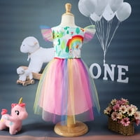 Toddler tulle haljina jednorog Outfit Rođendan Princess party Girls Ljetne kauselske tutu suknje