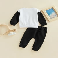 Huakaishijie Toddler Baby Boy Girl s dugim rukavima pamuk pulover duge dugih hlača