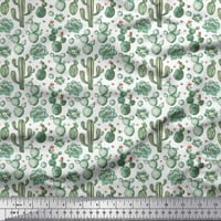 Tkanina od pamučne patke Soimoi cvjetna, sukulencije i kaktus stablo tiskano tkanine širom